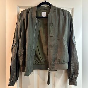 Army Green Bomber Jacket